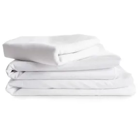 T200 Percale Fitted Bed Sheets -Twin-Queen-King