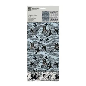 Tea Towel - Swallow & Sea