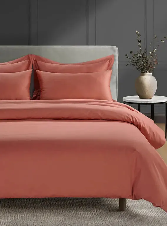 Terra Cotta 800 Thread Count Sateen Duvet Cover