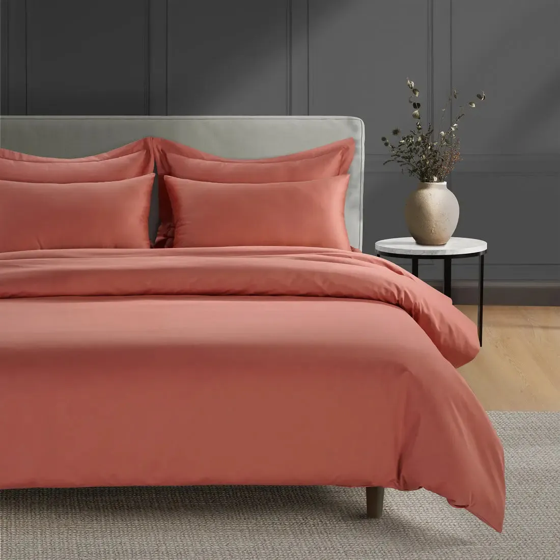 Terra Cotta 800 Thread Count Sateen Duvet Cover