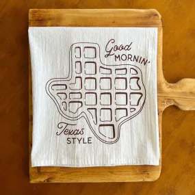 Texas Waffle Flour Sack Tea Towel