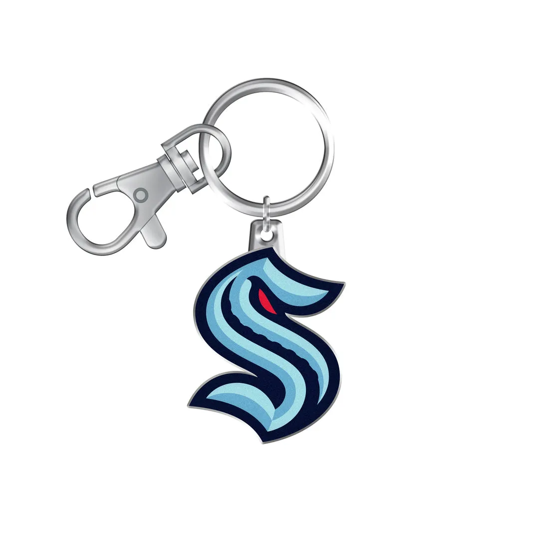 The Sports Vault NHL Seattle Kraken Logo Keychain