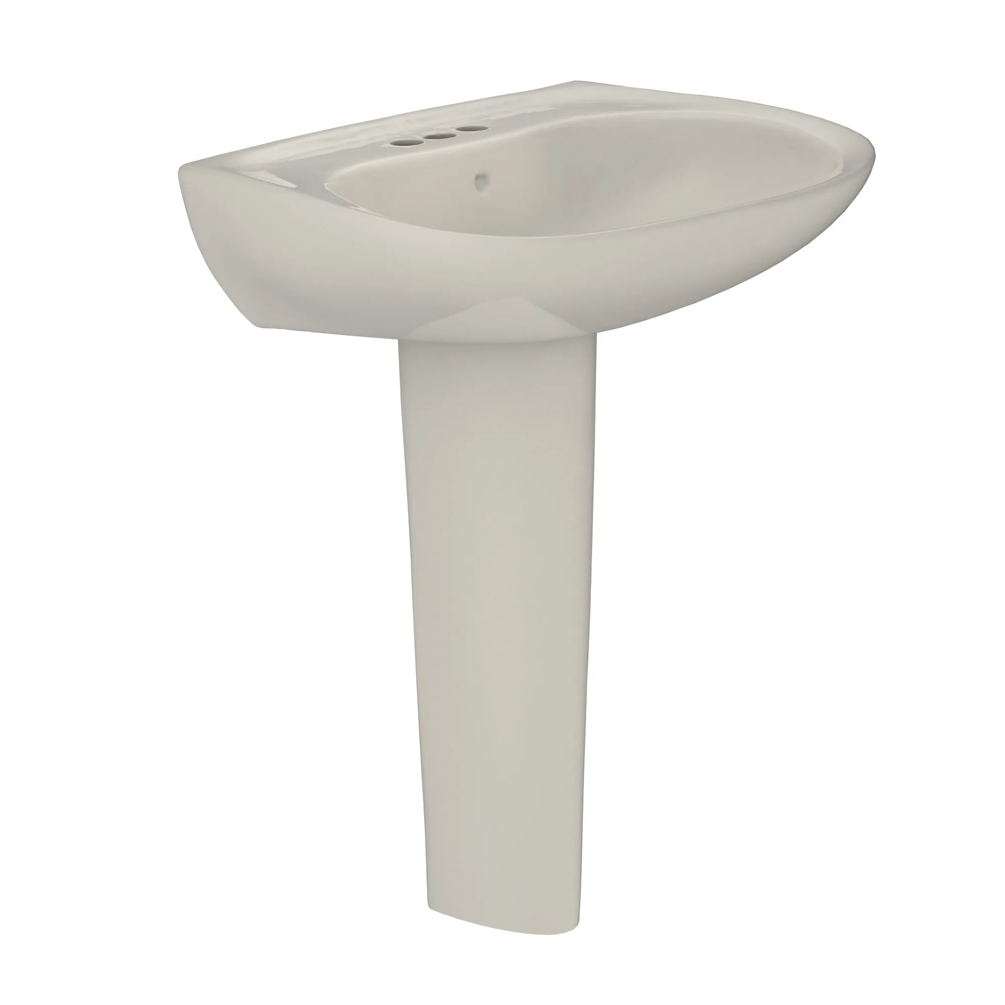 TOTO LPT242.4G#12 Prominence Oval Pedestal Bathroom Sink for 4" Center Faucets, Sedona Beige