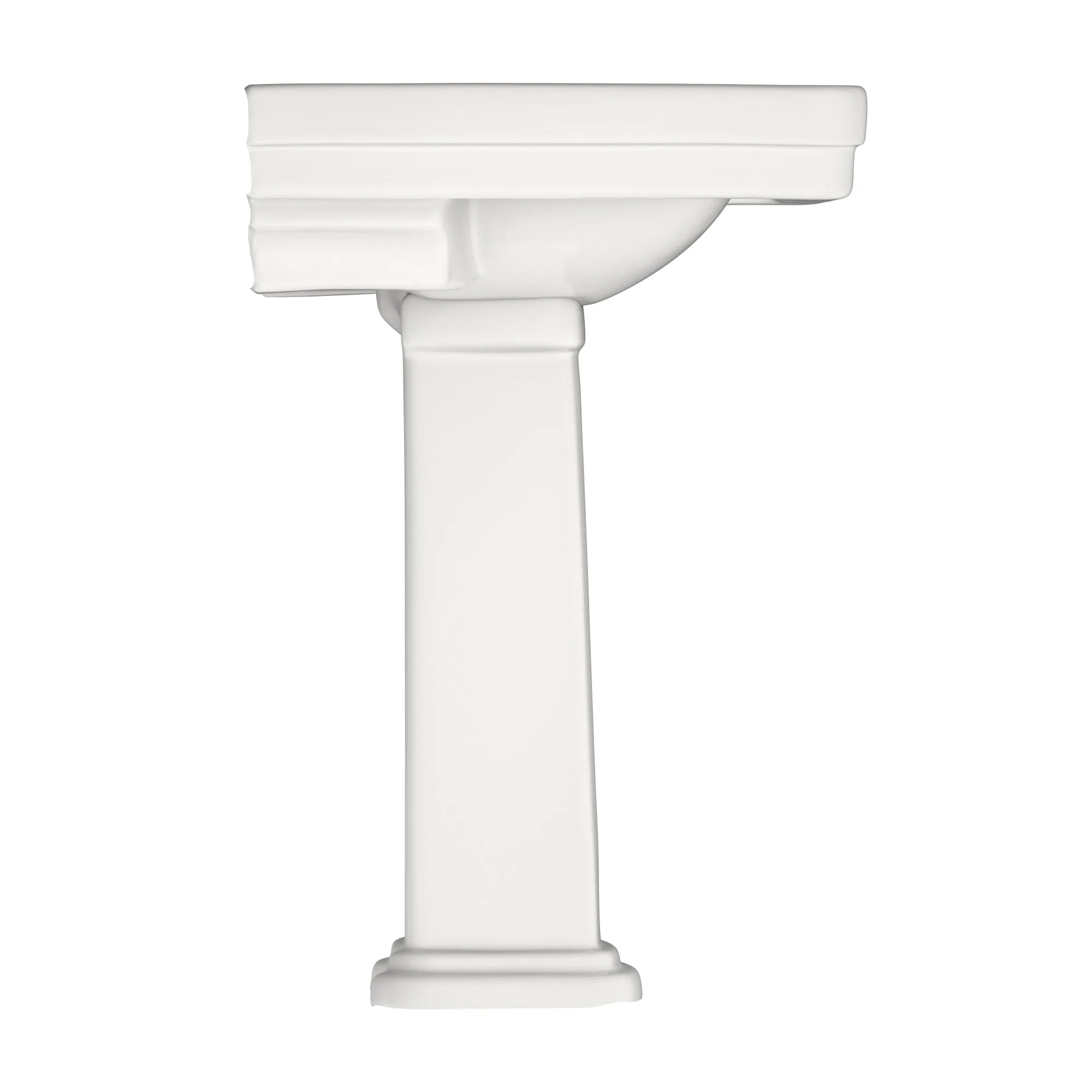 TOTO LPT530N#11 Promenade 27-1/2" x 22-1/4" Rectangular Pedestal Bathroom Sink for Single Hole Faucets, Colonial White