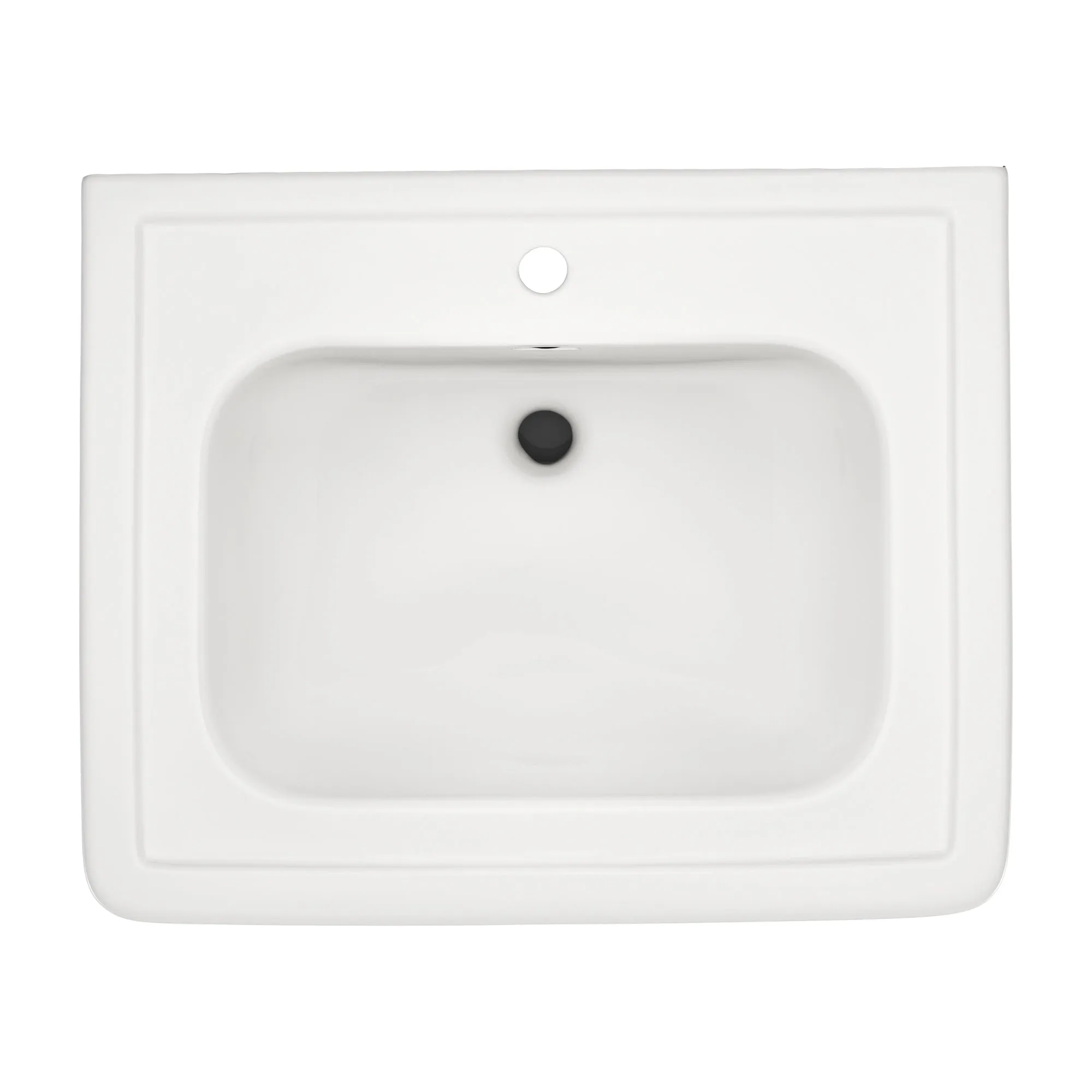 TOTO LPT530N#11 Promenade 27-1/2" x 22-1/4" Rectangular Pedestal Bathroom Sink for Single Hole Faucets, Colonial White