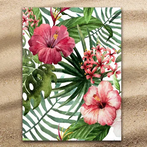 Tropical Hibiscus Extra Large Towel