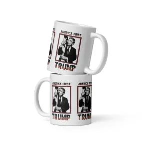 Trump America First Ceramic Mug – Sturdy & Dishwasher Safe