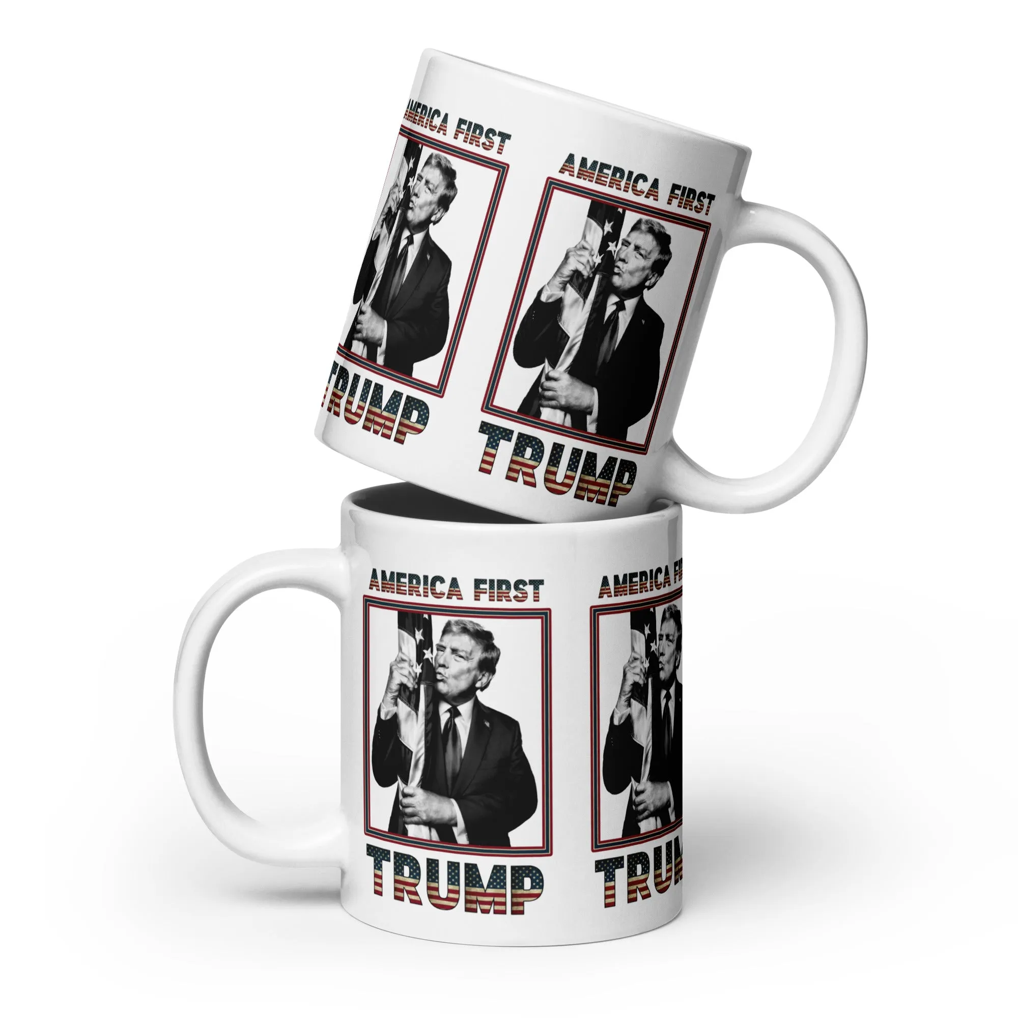 Trump America First Ceramic Mug – Sturdy & Dishwasher Safe