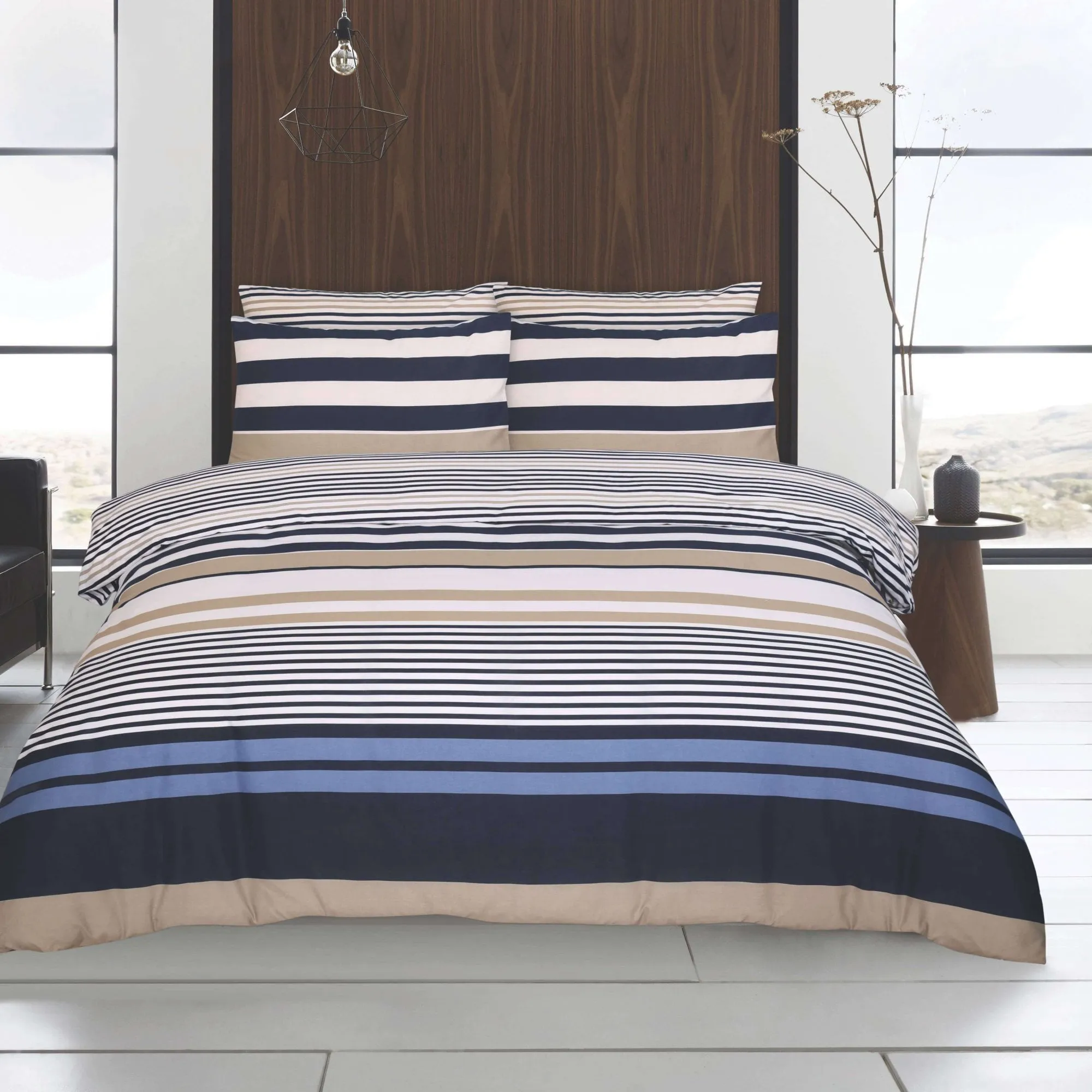 Twin Pack Mariner/Portland Duvet Set - Blue