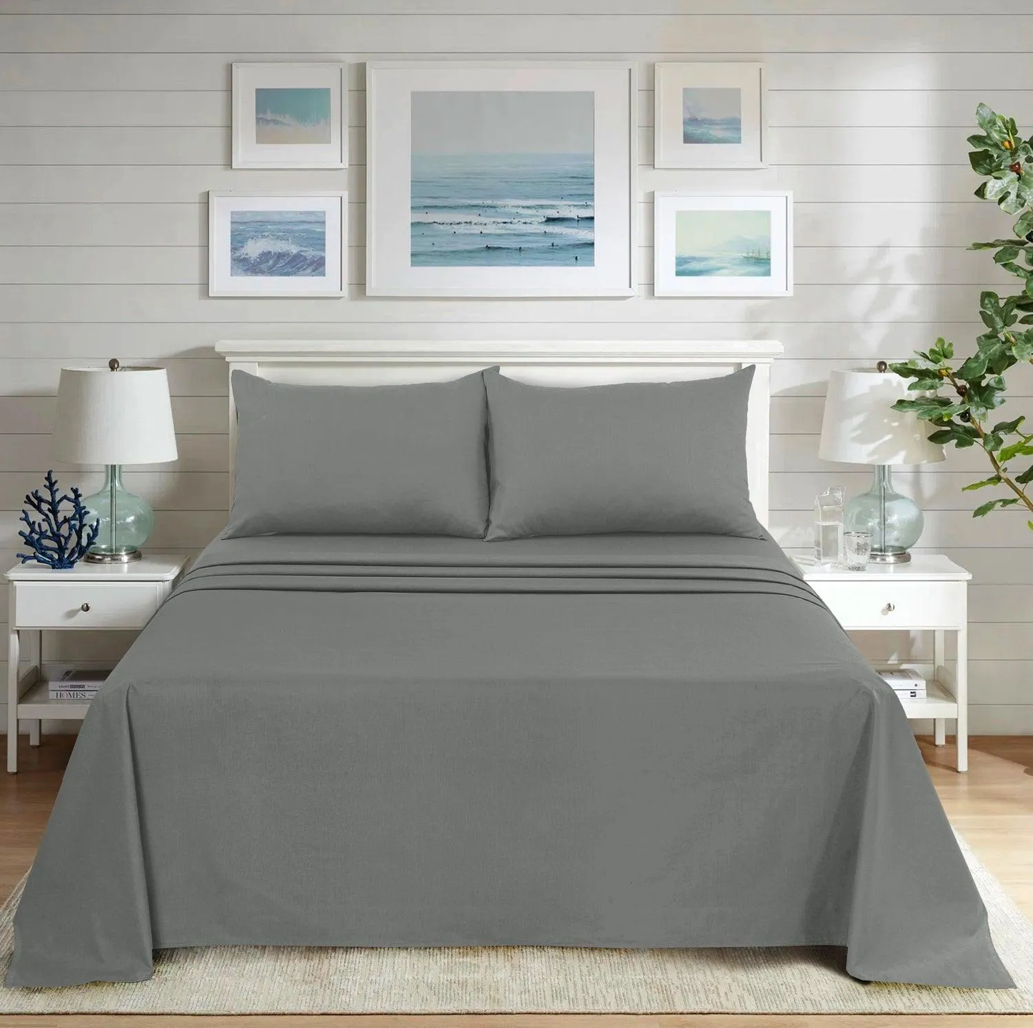 Ultra Soft Plain Dyed Flat Sheets - Hotel Collection, Ideal for Winter & Summer Bedding