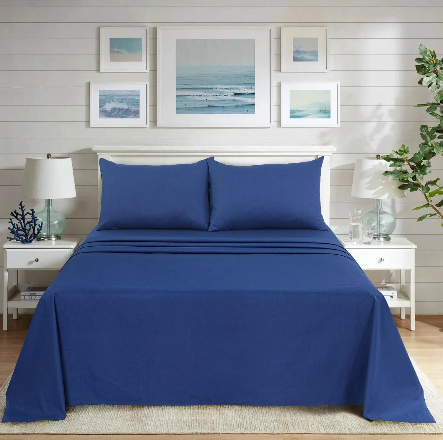 Ultra Soft Plain Dyed Flat Sheets - Hotel Collection, Ideal for Winter & Summer Bedding