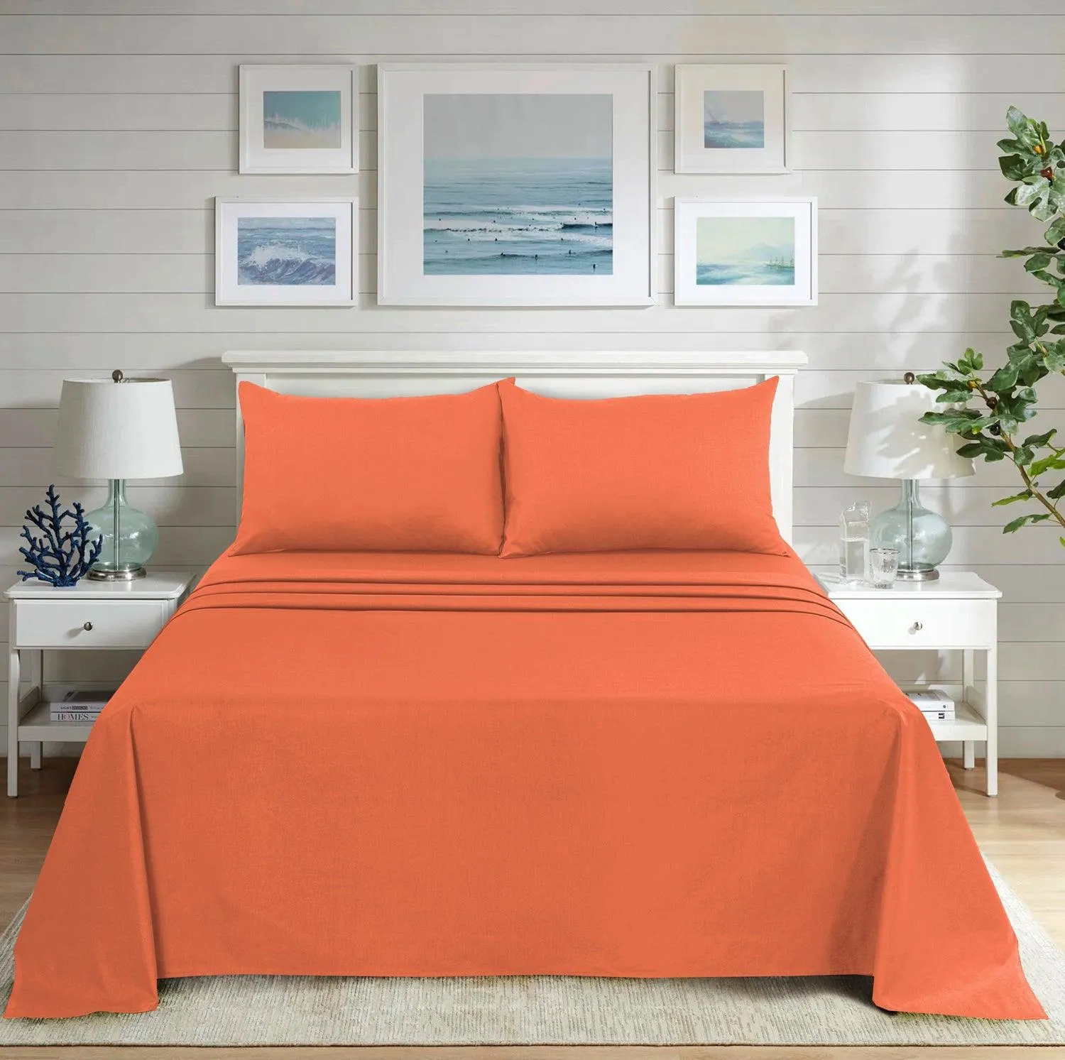 Ultra Soft Plain Dyed Flat Sheets - Hotel Collection, Ideal for Winter & Summer Bedding