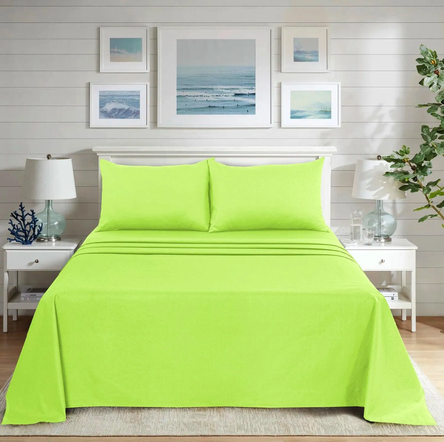 Ultra Soft Plain Dyed Flat Sheets - Hotel Collection, Ideal for Winter & Summer Bedding