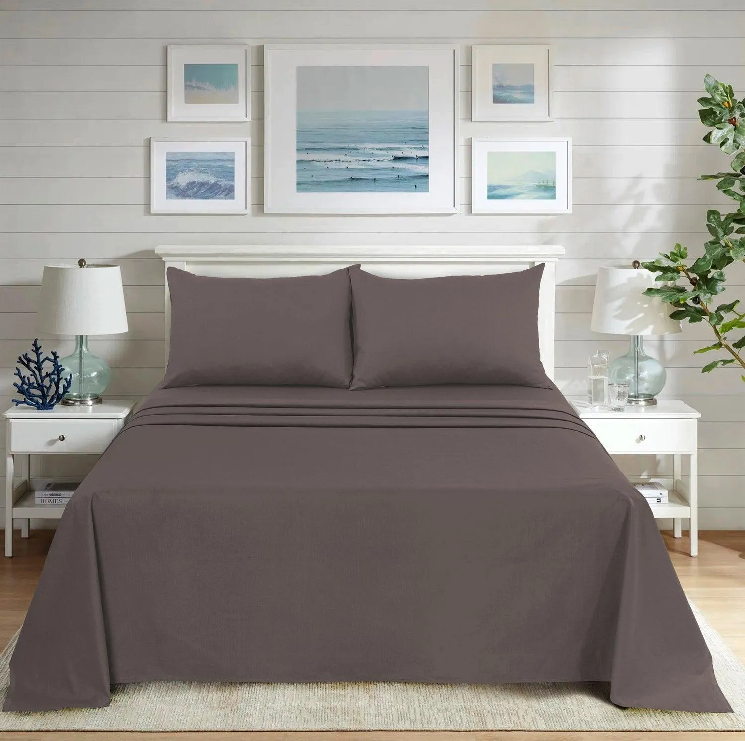 Ultra Soft Plain Dyed Flat Sheets - Hotel Collection, Ideal for Winter & Summer Bedding