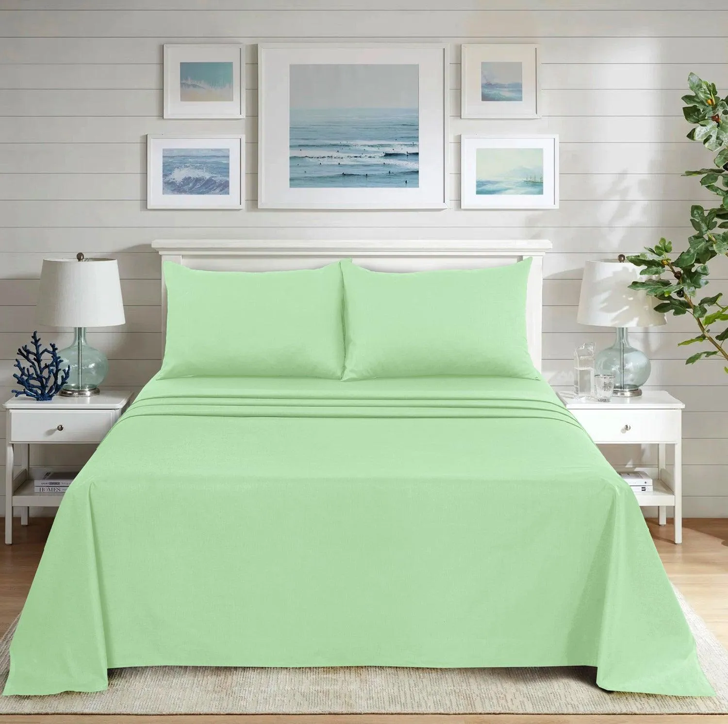 Ultra Soft Plain Dyed Flat Sheets - Hotel Collection, Ideal for Winter & Summer Bedding