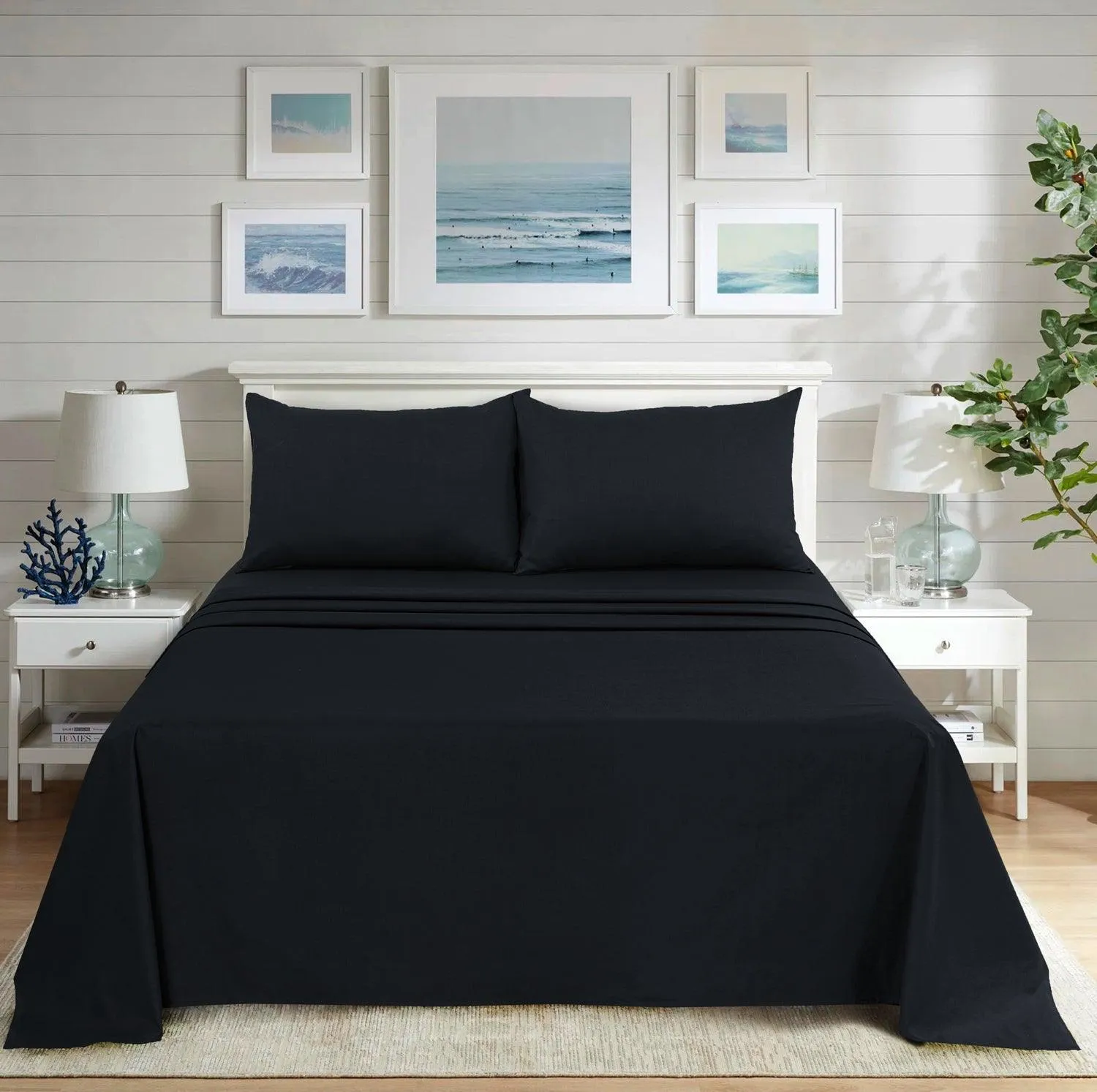 Ultra Soft Plain Dyed Flat Sheets - Hotel Collection, Ideal for Winter & Summer Bedding