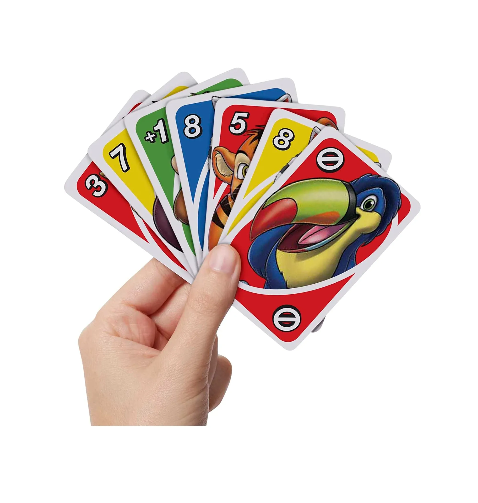 UNO Junior Card Game for Kids with Simple Rules Levels of Play and Animal Matching for 2-4 Players