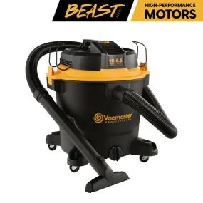 Vacmaster 16-Gallon* 6.5 Peak HP† Stainless Steel Wet/Dry Vacuum Beast Series™ VJH1612PF0202 (16 Gallon)