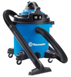 Vacmaster VBVA1010PF Vacuum Cleaner, 10 gal, 106 cfm Air, Standard Cartridge, 4 hp, 120 V, Blue :EA: QUANTITY: 1