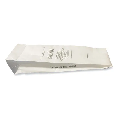 Vacuum Filter Bags Designed To Fit Allstar Javelin 12'' Series/windsor Sensor S/s2/xp/veramatic Plus, 100/carton