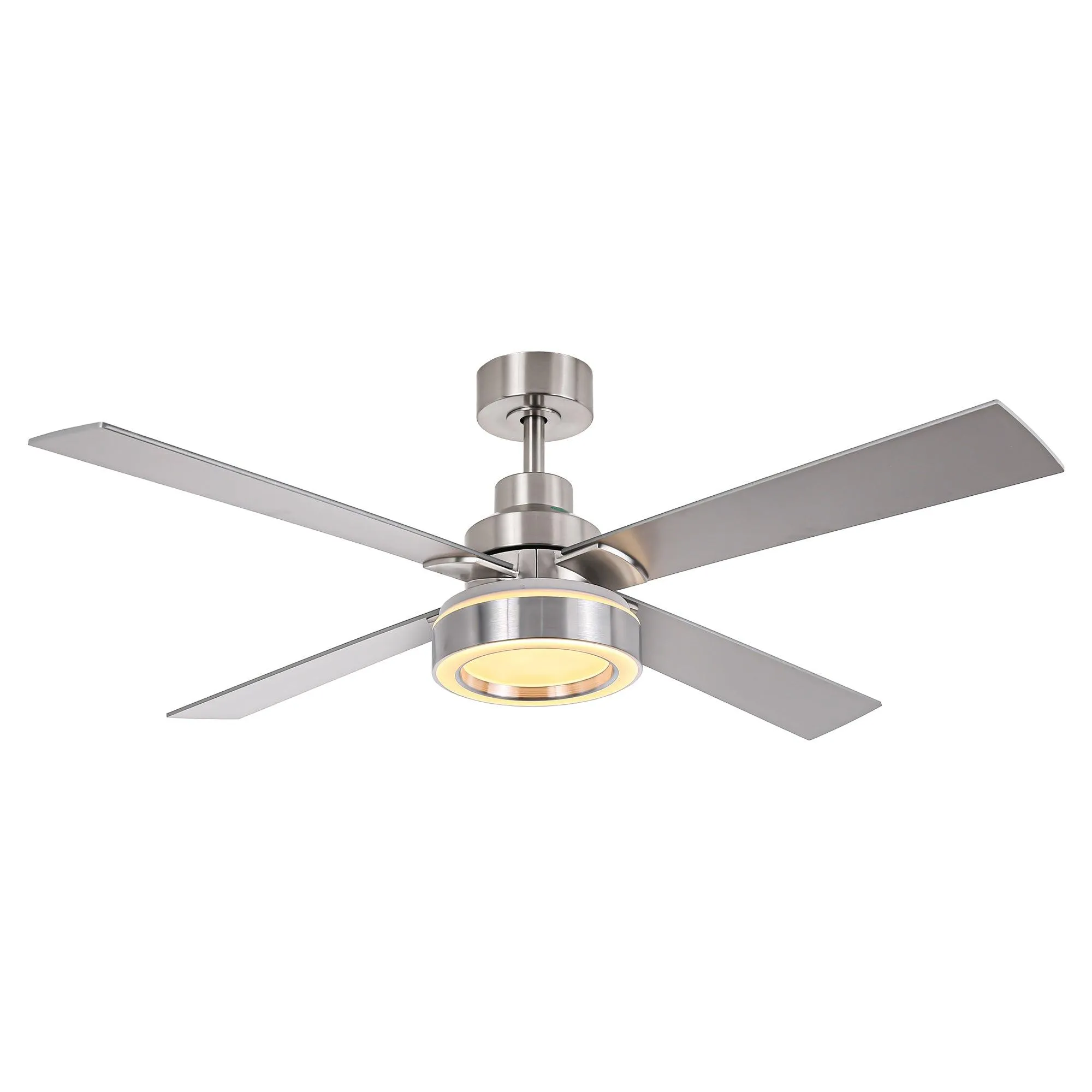 Vaczon 52" Down Mount Ceiling Fan with LED Light and Remote Control