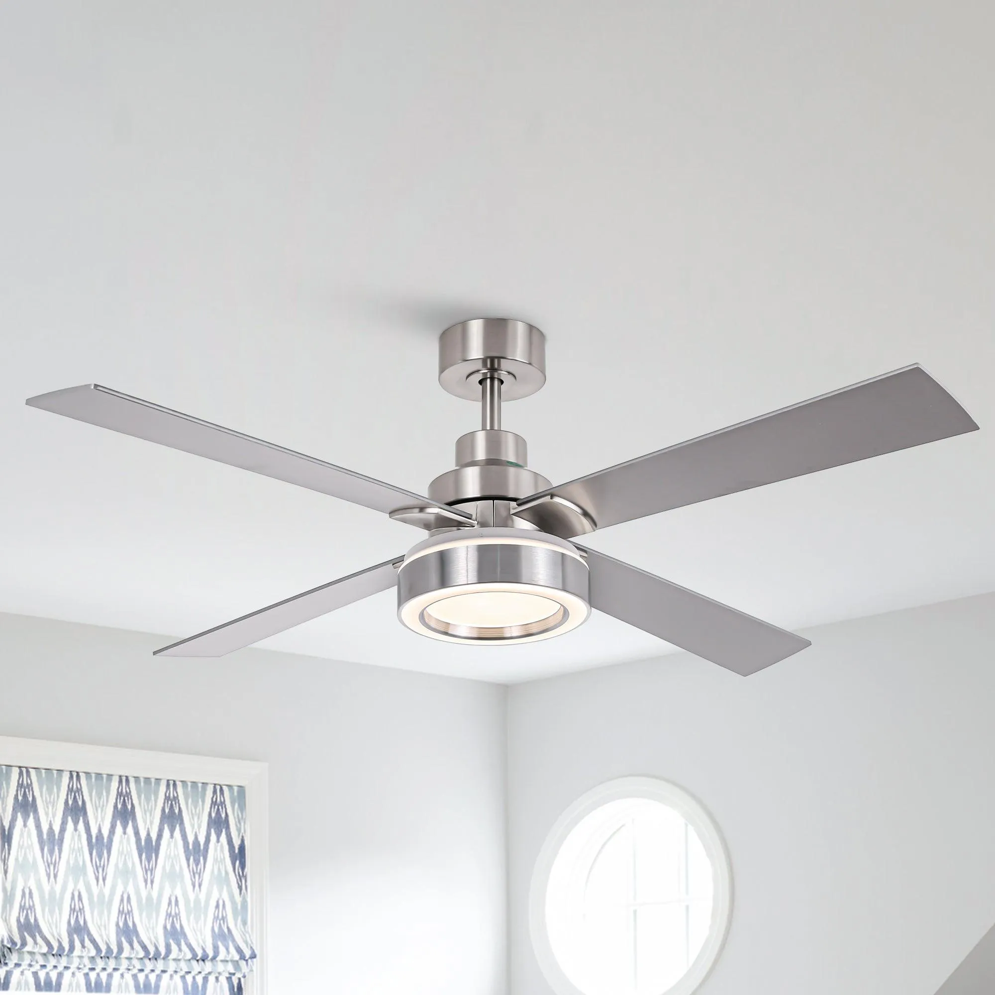 Vaczon 52" Down Mount Ceiling Fan with LED Light and Remote Control