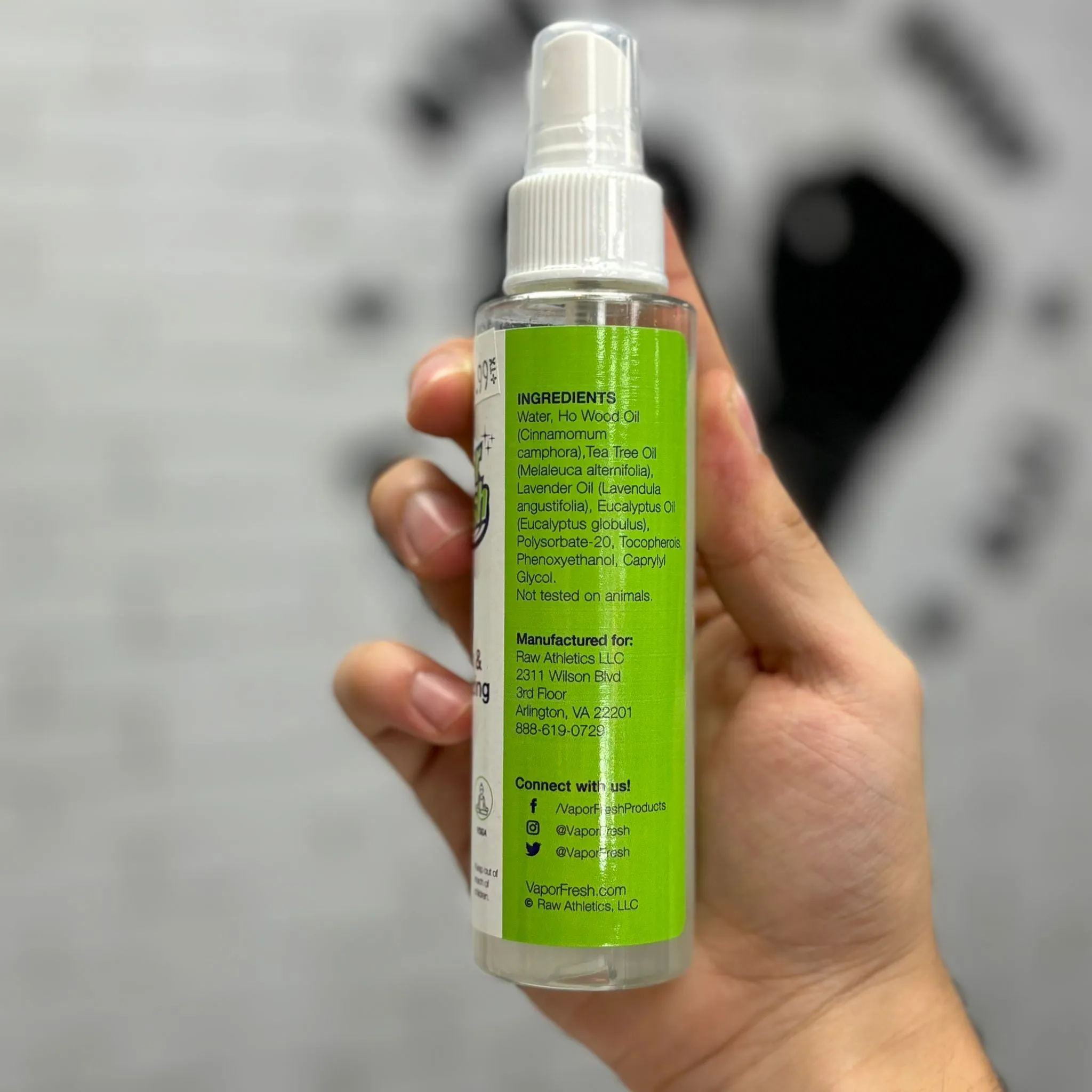 VAPOR FRESH SPRAY 4OZ CLEANER AND DEODORIZING