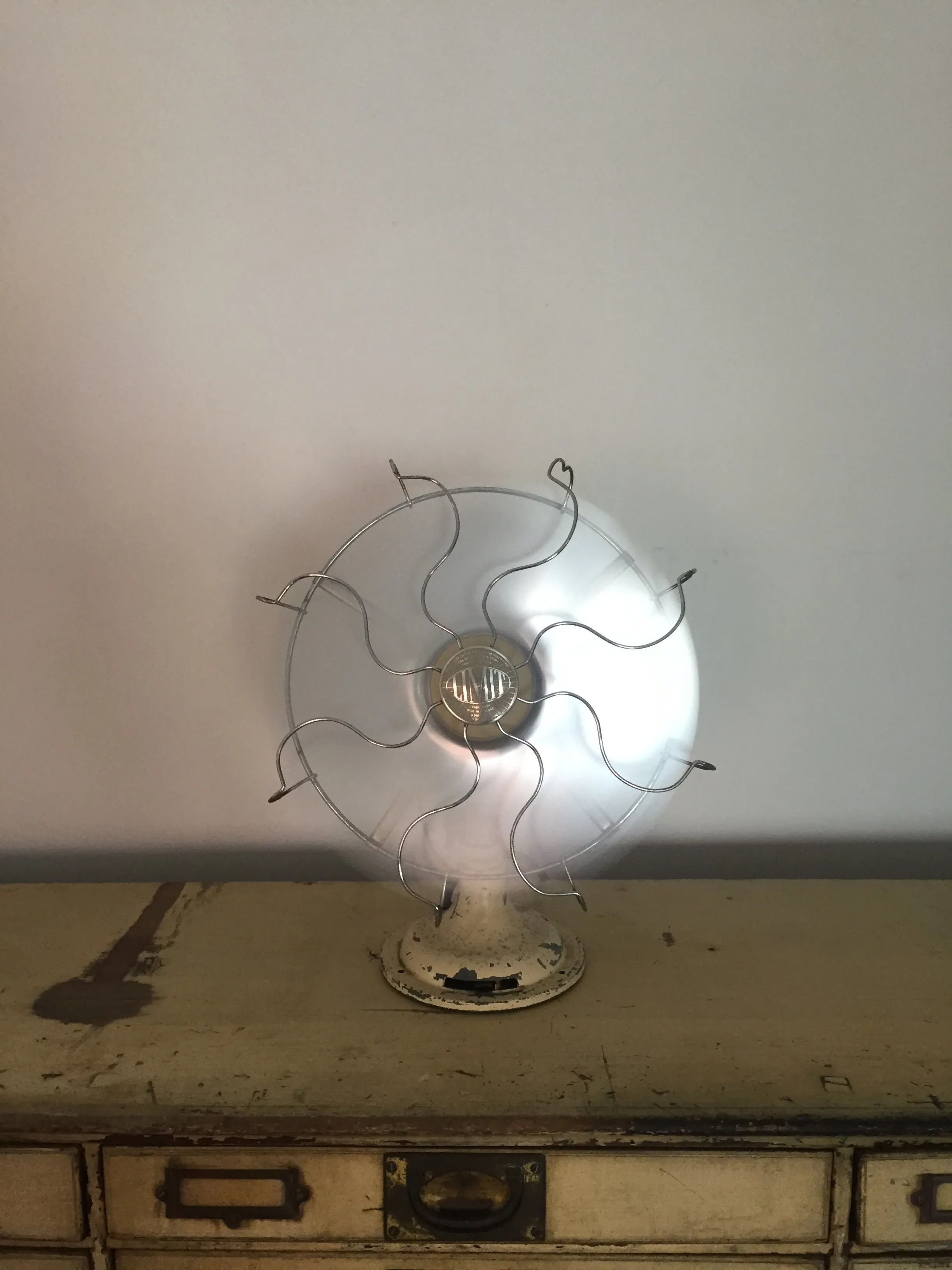 Vintage industrial LIMIT fan Made in England