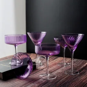 Violet Crystal Glasses