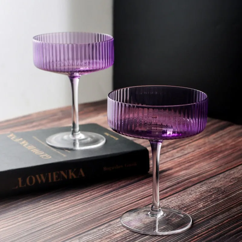 Violet Crystal Glasses