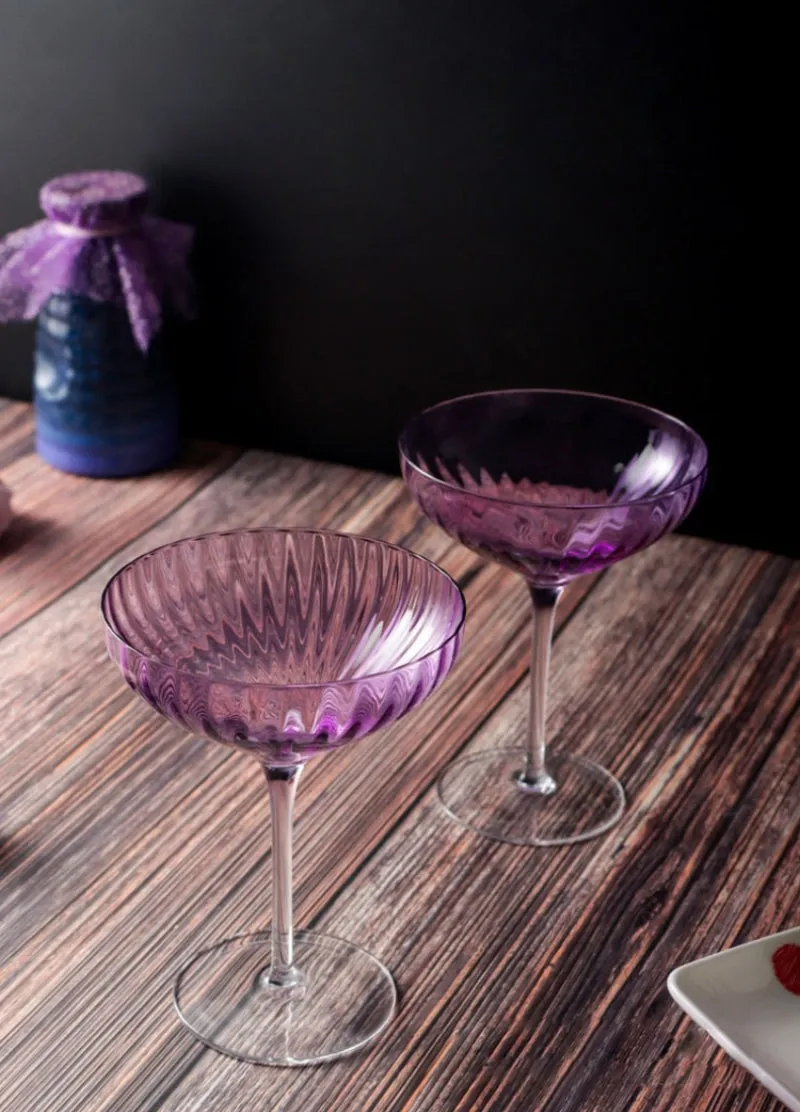 Violet Crystal Glasses