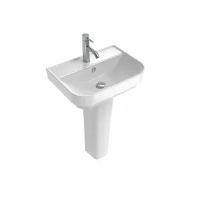 VITA 55x39cm washbasin 1TH with full pedestal