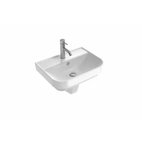 VITA 55x39cm washbasin 1TH with SEMI pedestal