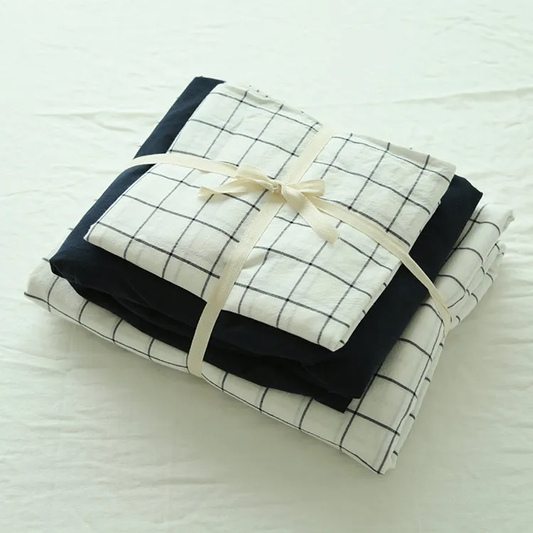 Washed Cotton Four-piece Duvet Cover Bedding