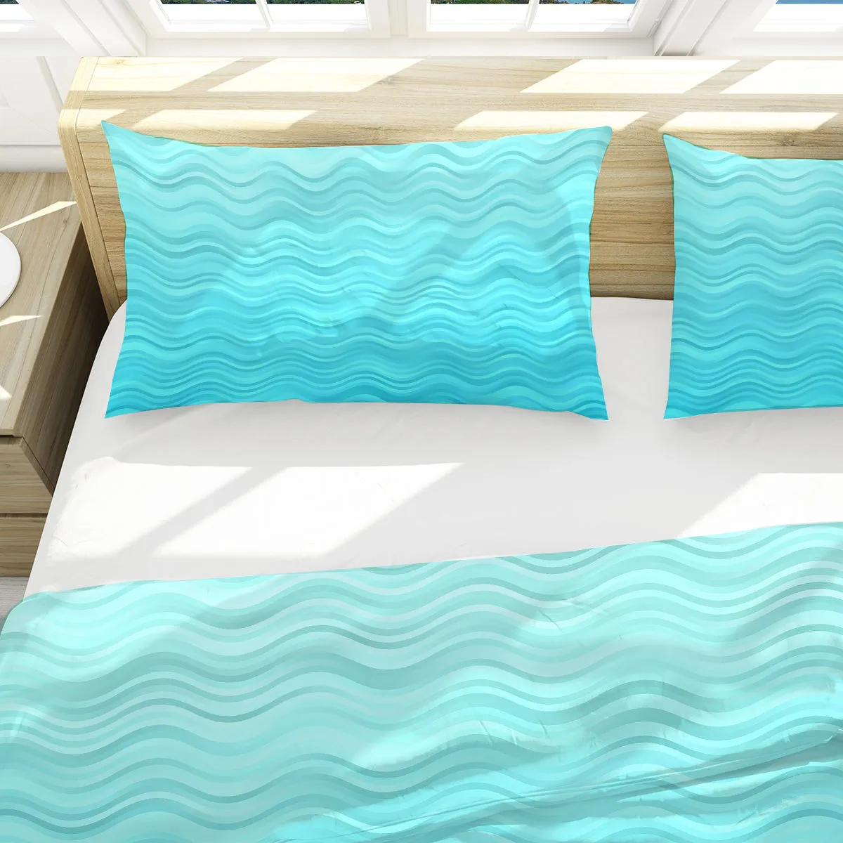 Waves of Blue Duvet Cover Set