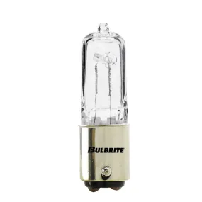 Westinghouse 0483700 75 Watt Halogen T3 Single-Ended Clear - 2800 Kelvin - Warm White - 975 Lumens - BY22d-Double Contact Bayonet Base - 120 Volt - Box