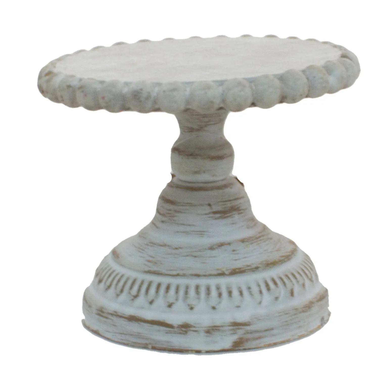 Whitewashed Wood Candle Riser