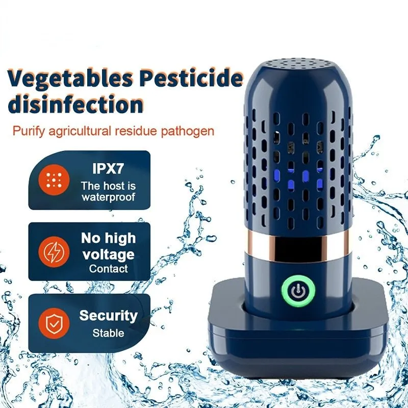 Wireless Food Purifier - USB Rechargeable Vegetable and Fruit Cleaning Machine