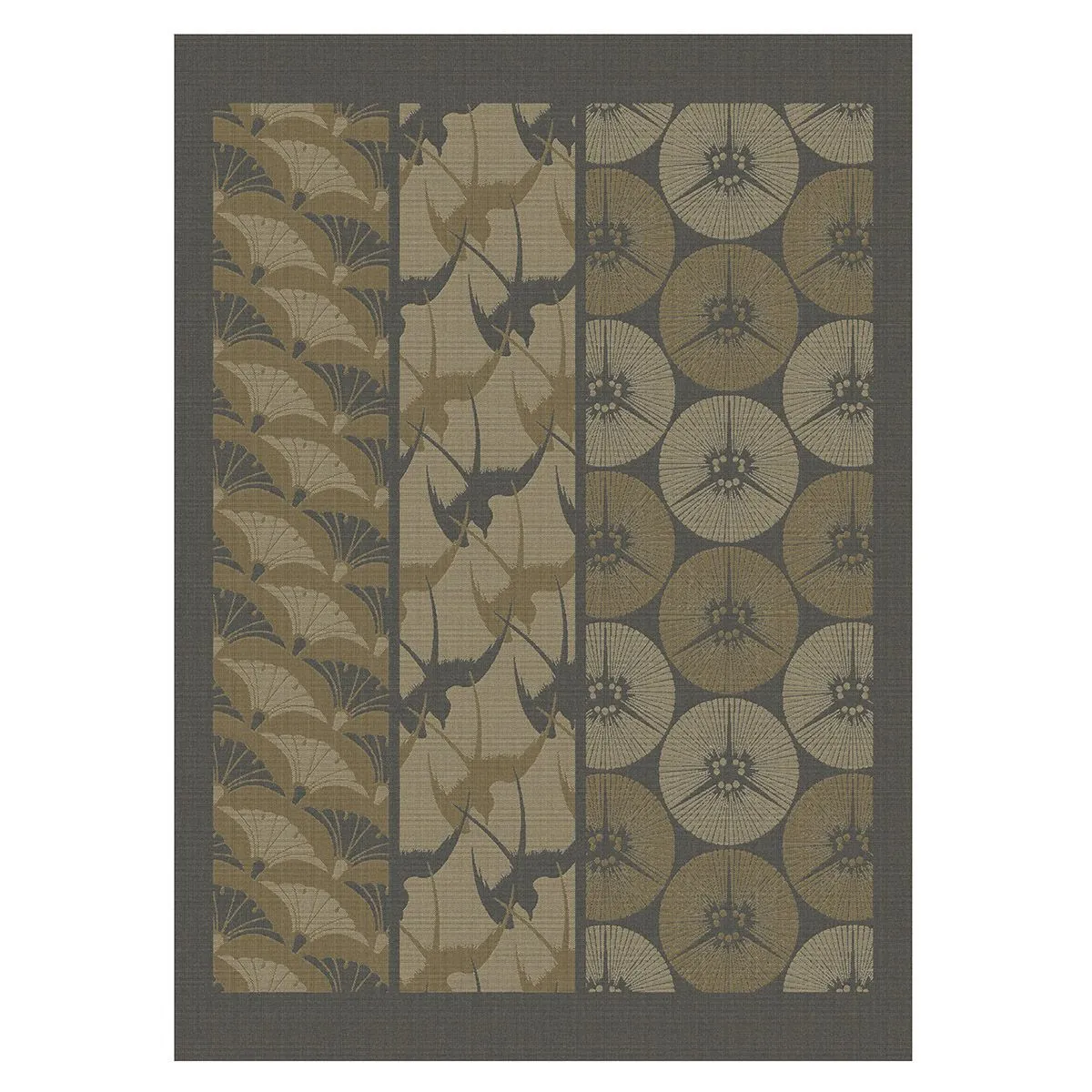 Yukata Beige Tea Towel by Le Jacquard Français